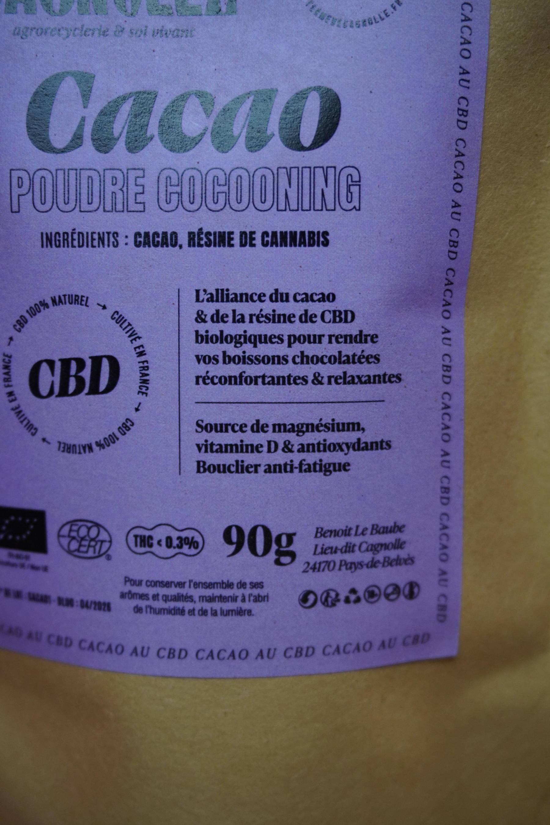 E. Cacao-CBD BIO  Poudre Cocooning